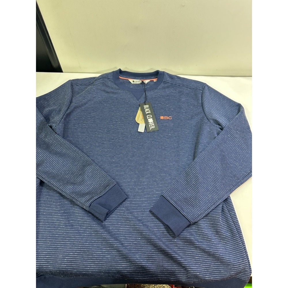 Black Clover Rebel Crew Pullover Jacket Midnight‎ Navy Size Medium New